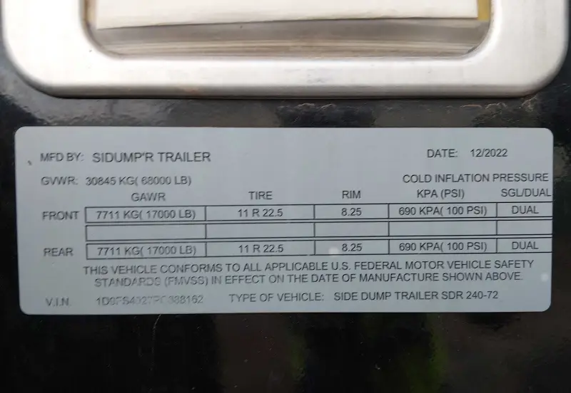 2023 SIDUMP'R SDR 240-72 photo 39