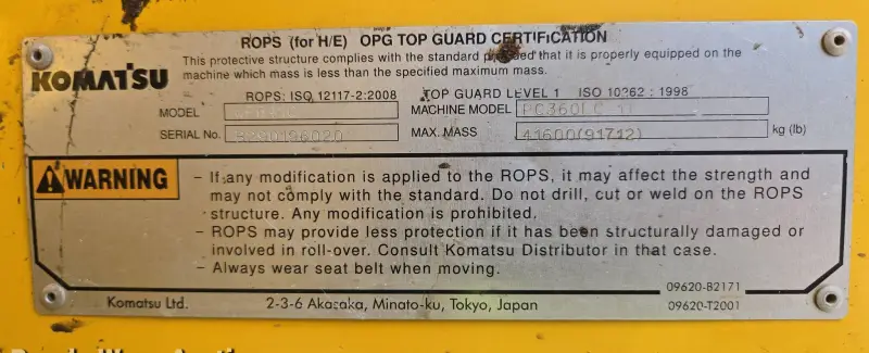 2020 Komatsu PC360LC-11 photo 139