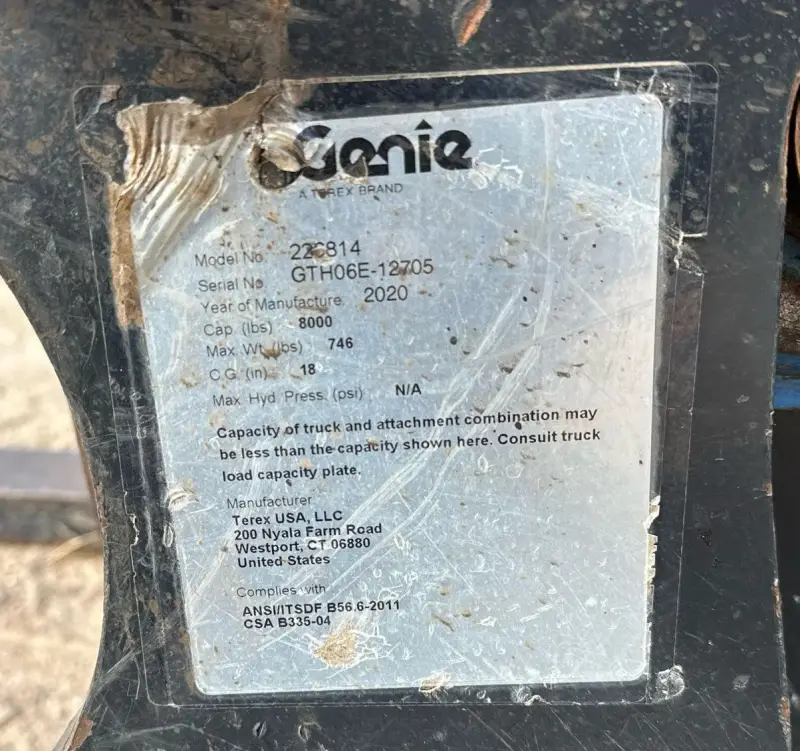 2020 Genie GTH-636 photo 63