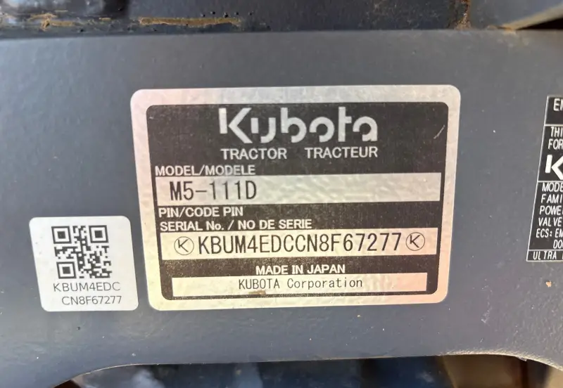 2022 Kubota M5-111D photo 76